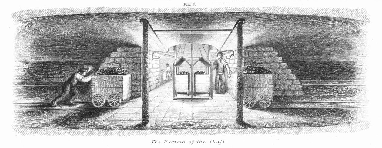 The Bottom of the Shaft, 1862 by Unbekannt