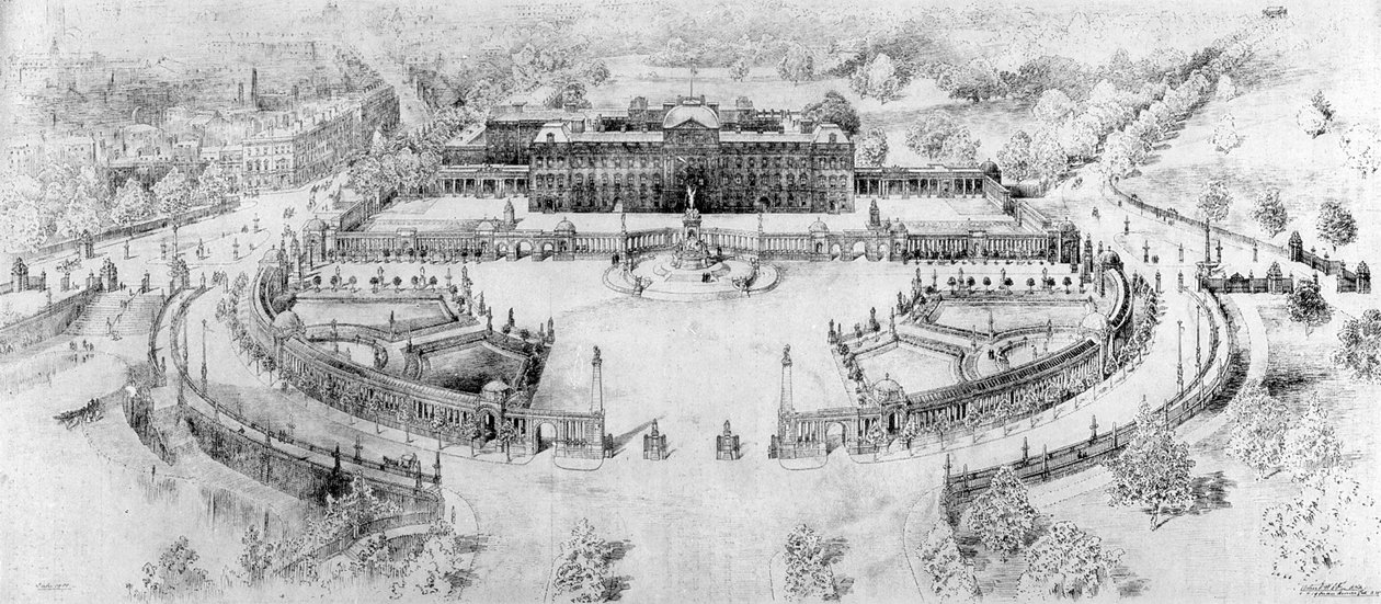 The Buckingham Palace That is to Be, 1910 by Unbekannt