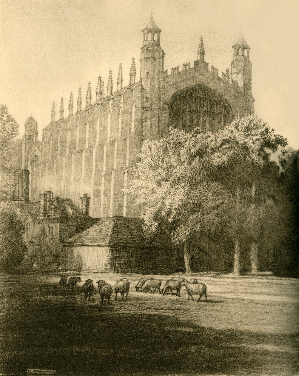 The Chapel from the South East by Unbekannt