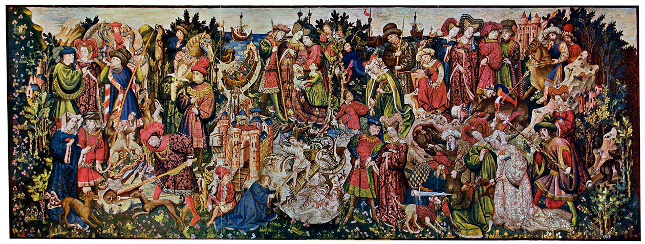 The Chatsworth Hunting Tapestries, first of the series by Unbekannt