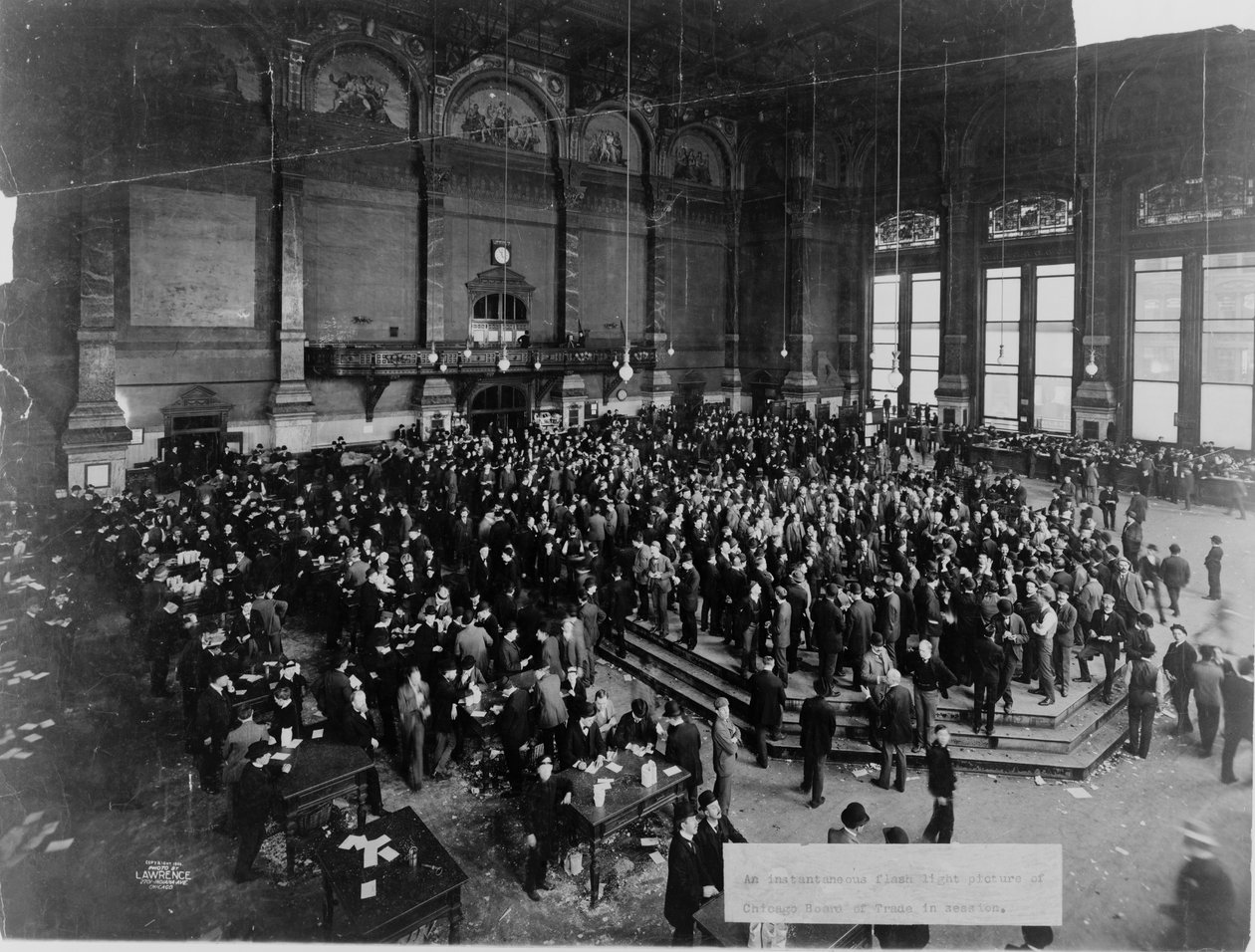 The Chicago Board of Trade in Session by Unbekannt