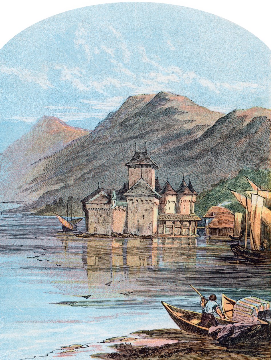 The Chillon Castle, Lake Geneva, Switzerland by Unbekannt