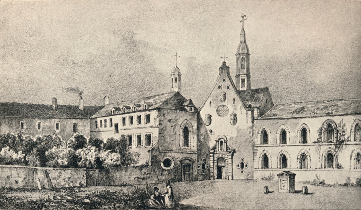 The Church and the Convent of the Petits Augustins by Unbekannt