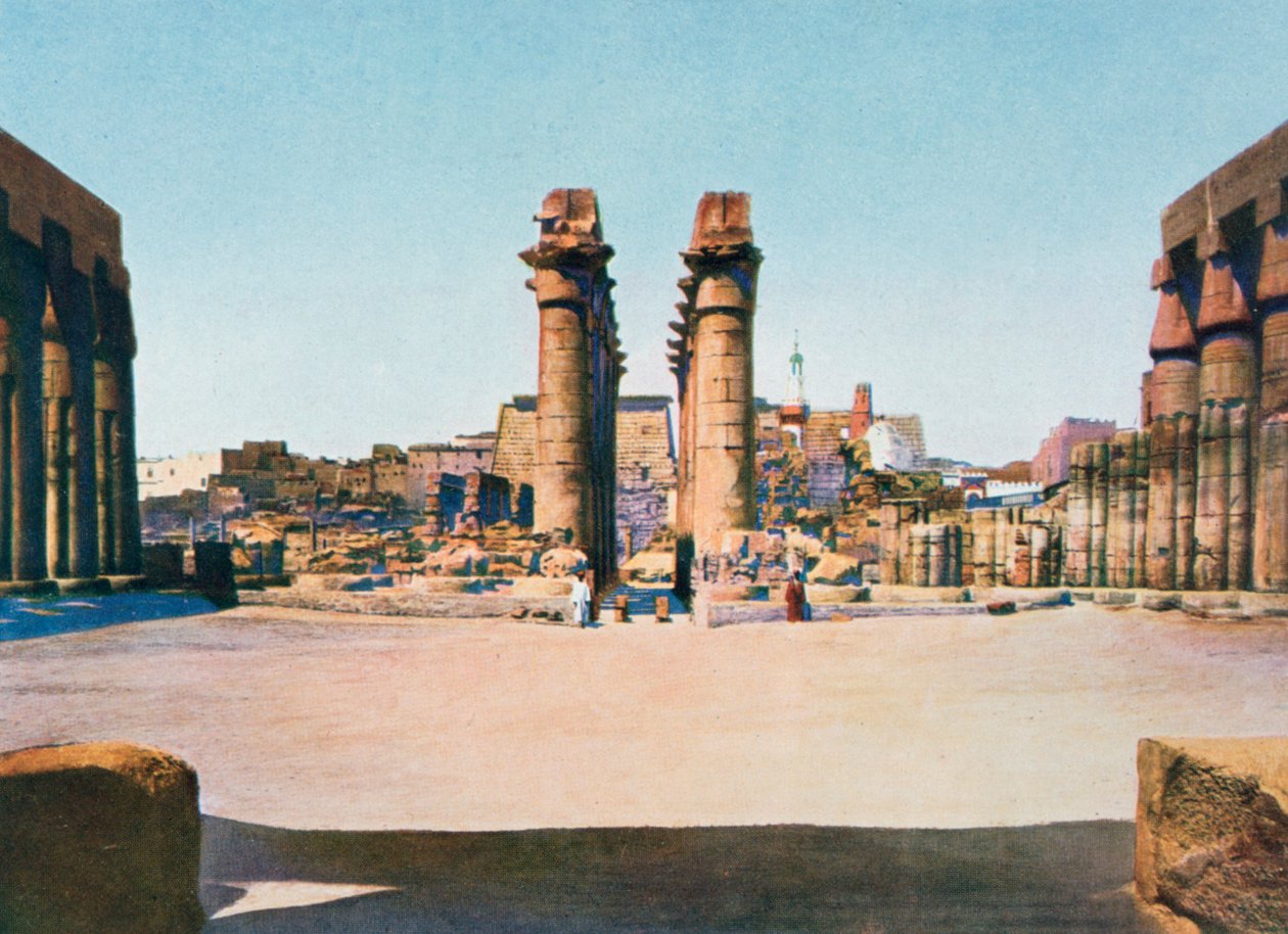 The Colonnade of Amenhotep III, Temple of Luxor, Egypt by Unbekannt