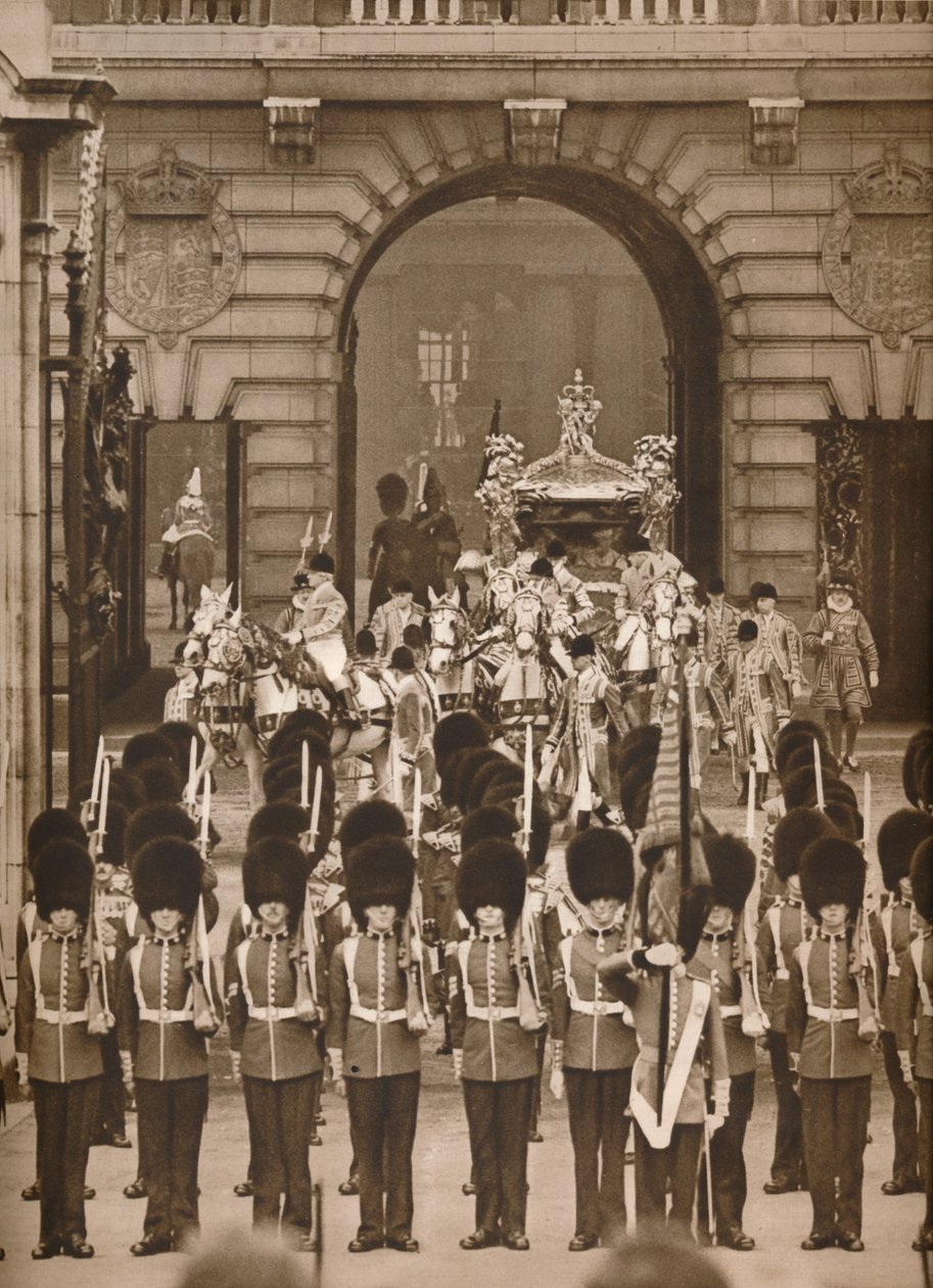 The Coronation Procession to the Abbey by Unbekannt