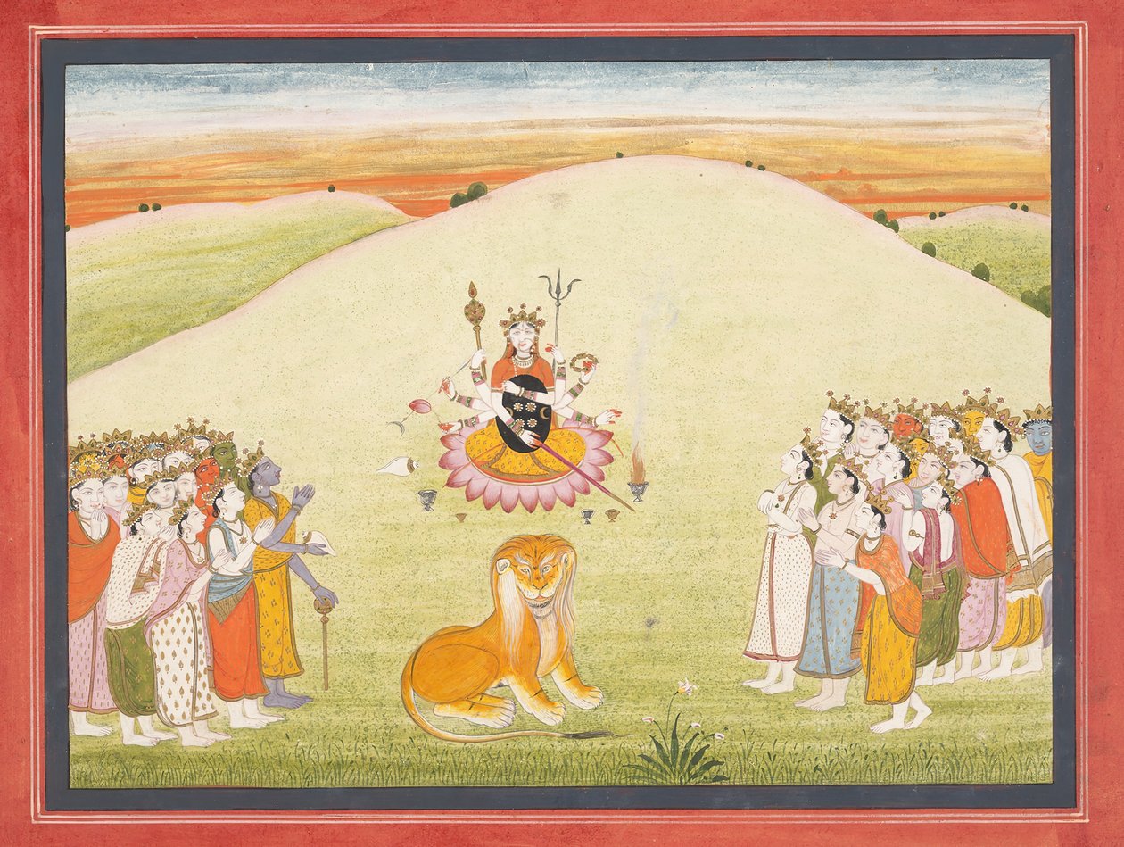 The Creation of Durga: Page from a Dispersed Markandeya Purana by Unbekannt