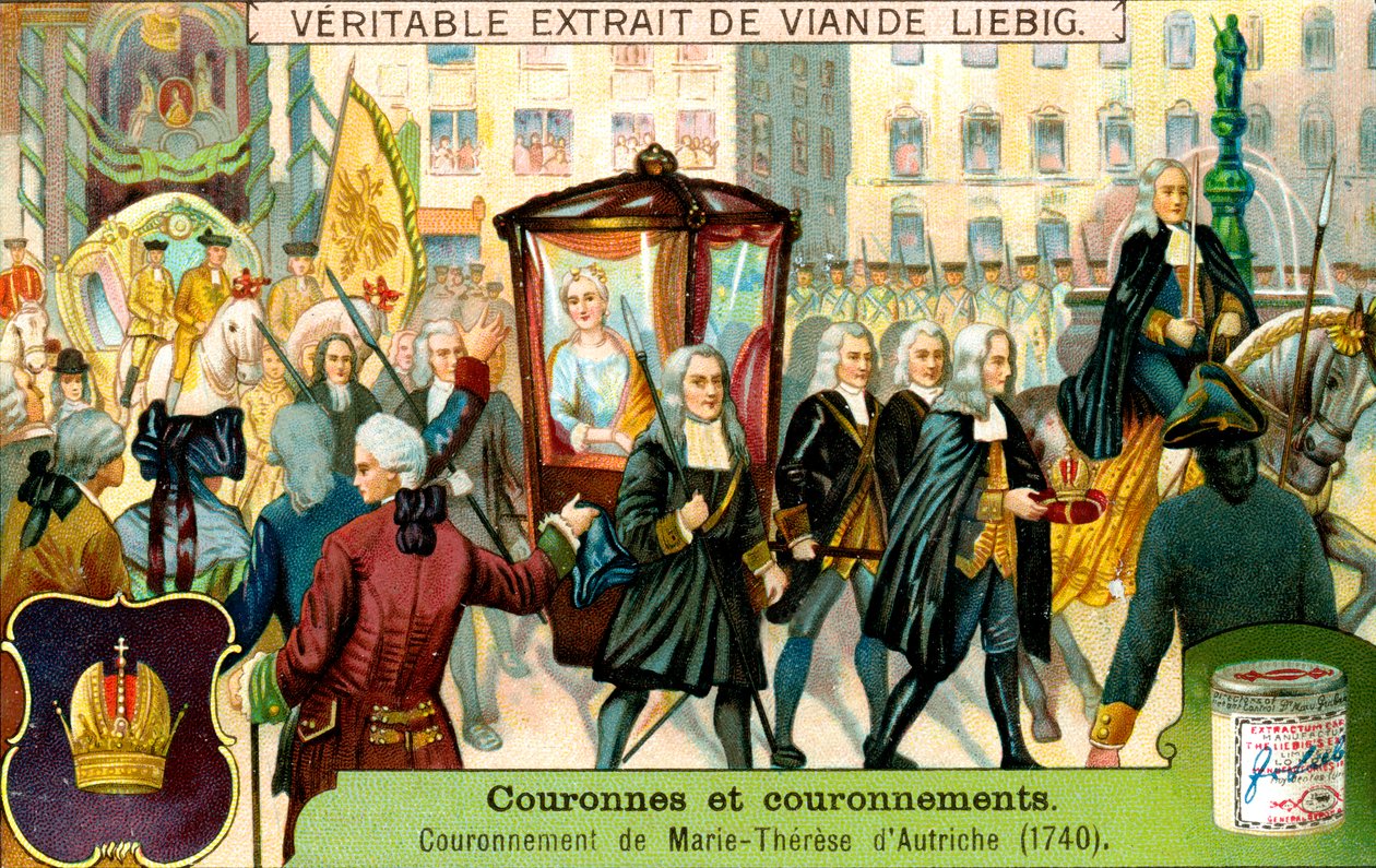 The Crowning of Maria Theresa of Austria in 1740 by Unbekannt