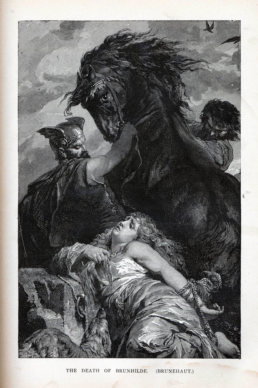 The Death of Brunhilde, Brunehaut, 1882 by Unbekannt