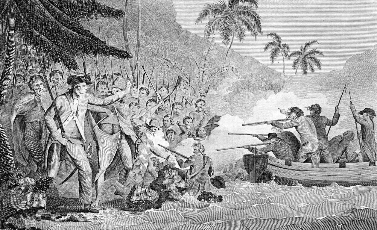 The Death of Captain James Cook on February 14, 1779 by Unbekannt