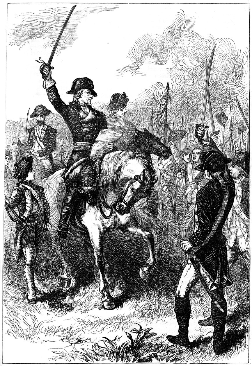 The Declaration of Independence read to the American army, 1776 c1880 by Unbekannt