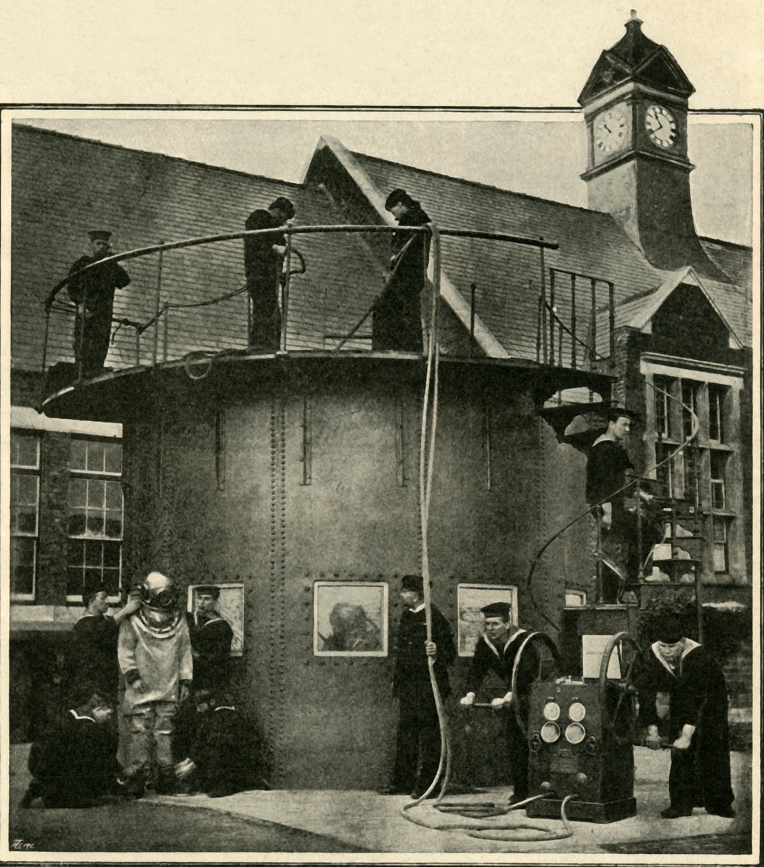 The Diving Tank at Portsmouth Where Divers Are Trained by Unbekannt