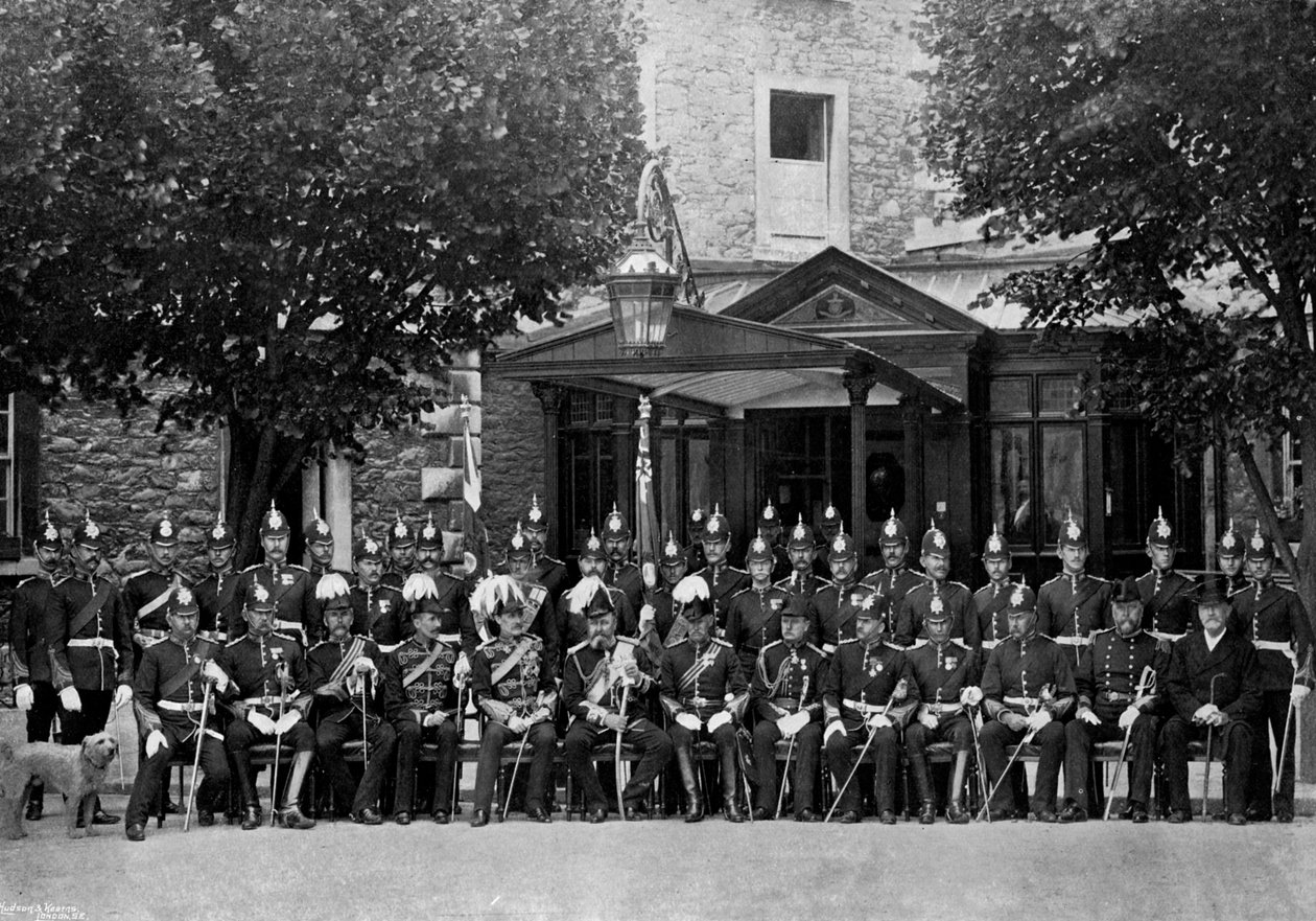 The Duke of Saxe-Coburg and Gotha and the Officers of the Plymouth Division by Unbekannt