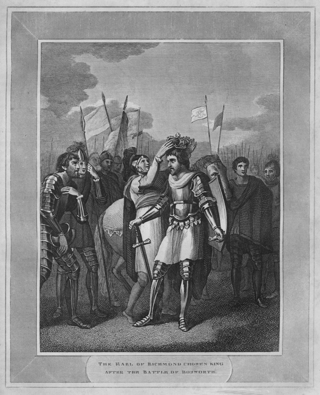The Earl of Richmond Chosen King After The Battle of Bosworth, 1838 by Unbekannt