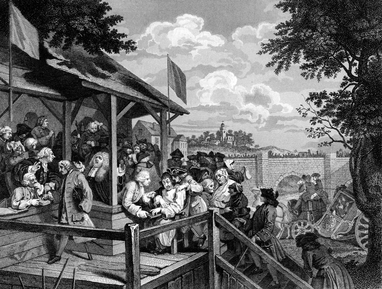The Election: The Polling, 18th-19th century by Unbekannt