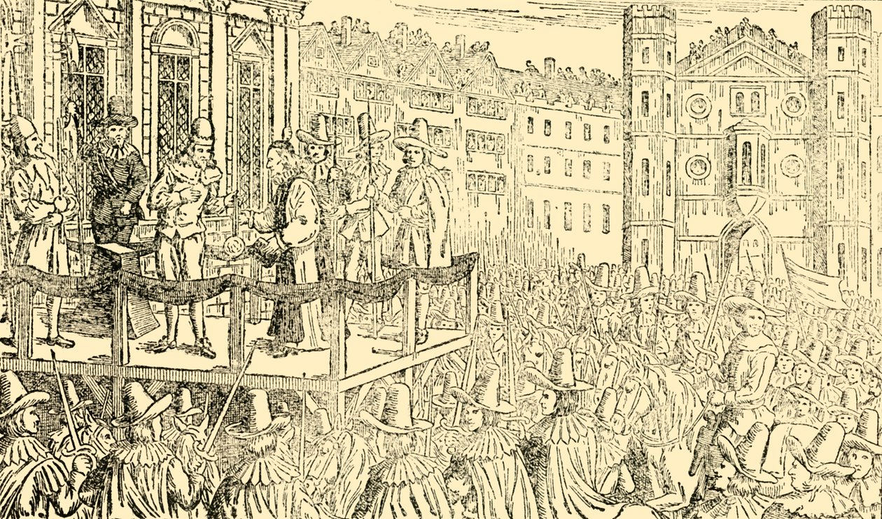 The Execution of Charles I in Whitehall, 30th January 1649 by Unbekannt