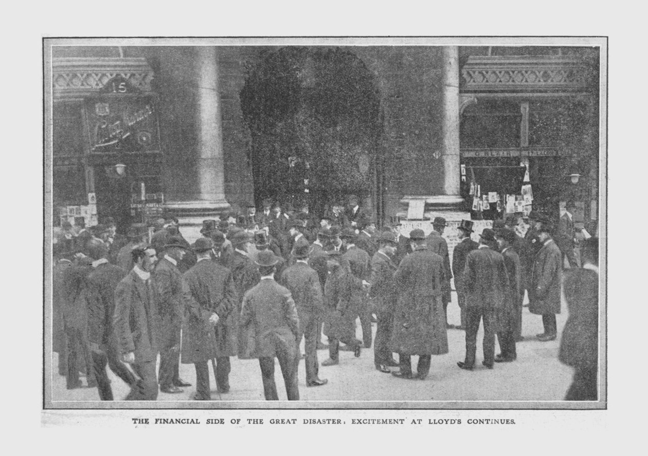 The Financial Side of the Great Disaster, Excitement at Lloyds Continues, April 20, 1912 by Unbekannt
