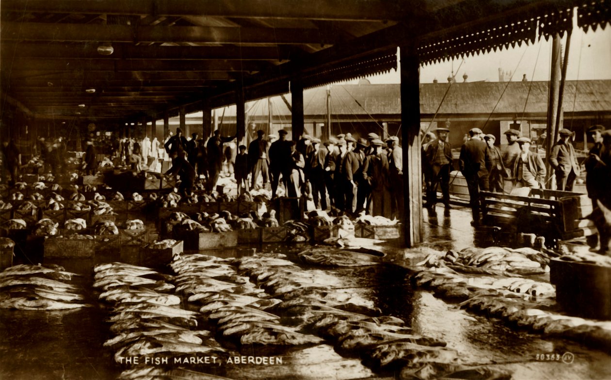 The Fish Market, Aberdeen by Unbekannt