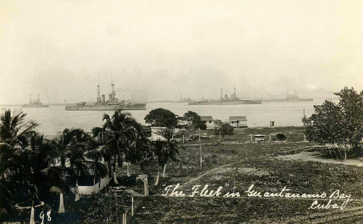 The Fleet in Guantanamo Bay, Cuba by Unbekannt