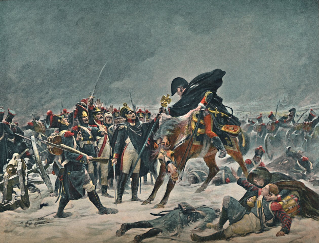 The Fourteenth of the Line at Eylau, February 1807, 1896 by Unbekannt