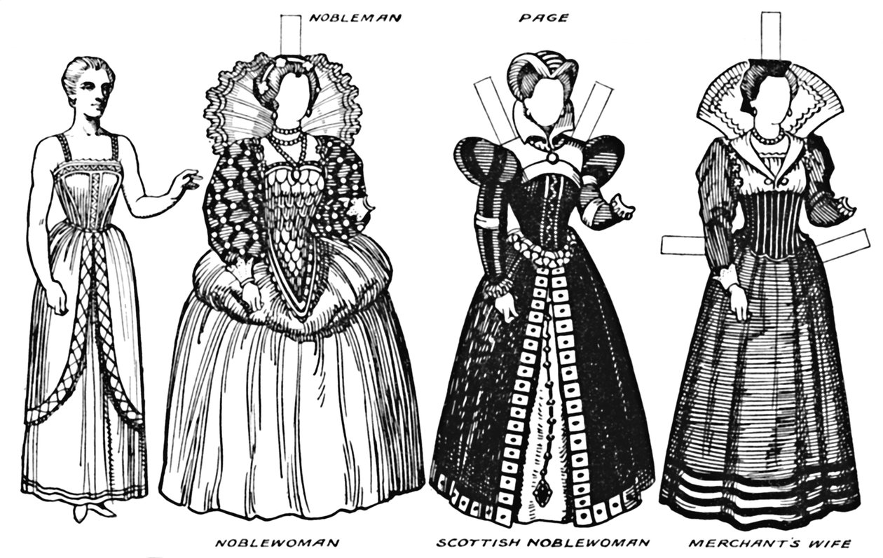 The Gallery of British Costume: Dress Worn in the Late Sixteenth Century by Unbekannt