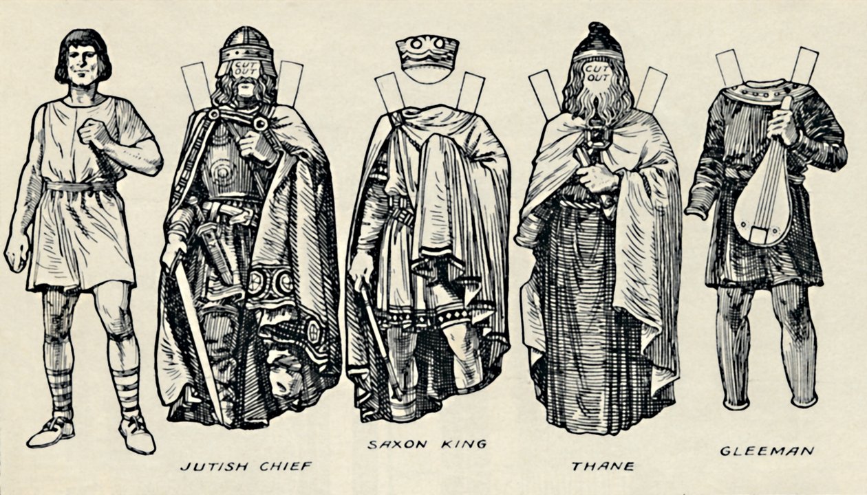 The Gallery of British Costume: How The People Dressed in Anglo-Saxon Times by Unbekannt
