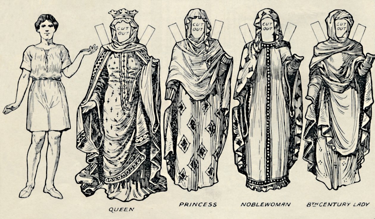The Gallery of British Costume: How The People Dressed in Anglo-Saxon Times by Unbekannt