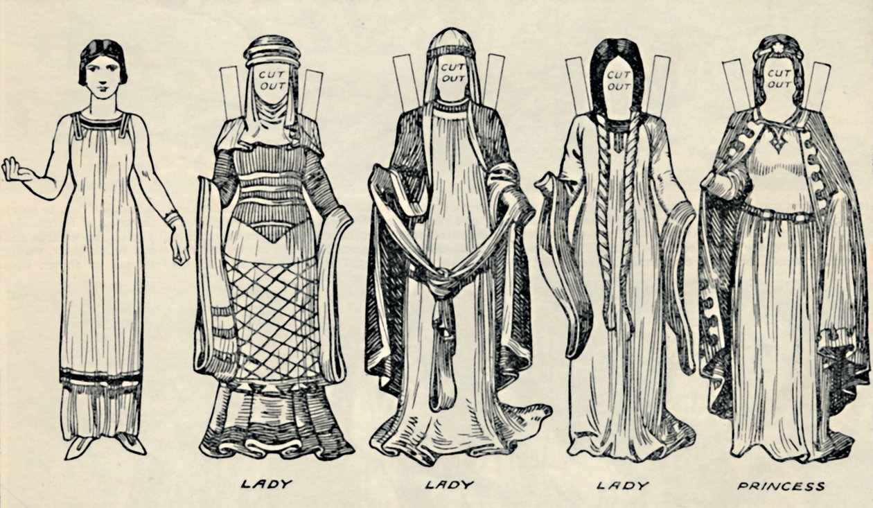 The Gallery of British Costume: The Dress People Wore in Norman Times, c1934 by Unbekannt