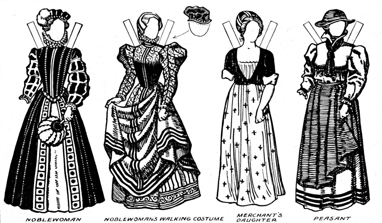 The Gallery of Costume: Dresses Worn in the Days When Queen Mary Reigned by Unbekannt
