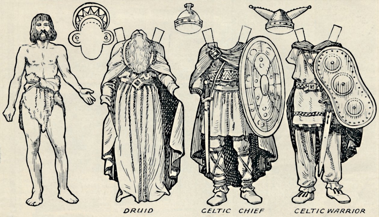 The Gallery of Historic Costume: What The Britons and Romans Used To Wear by Unbekannt