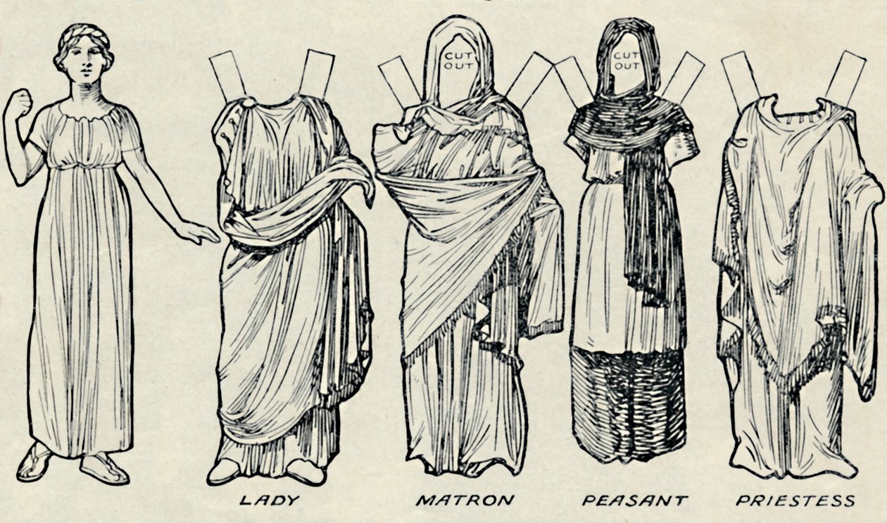 The Gallery of Historic Costume: What The Britons and Romans Used To Wear by Unbekannt