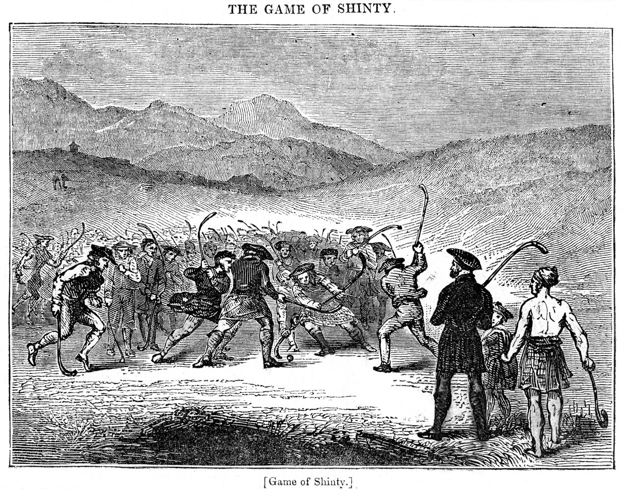 The Game of Shinty, 18th or 19th Century by Unbekannt