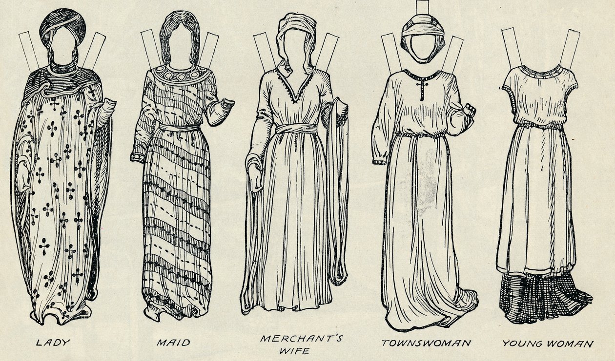 The Great Gallery of British Costume: Varied Dresses Worn in Norman Times by Unbekannt