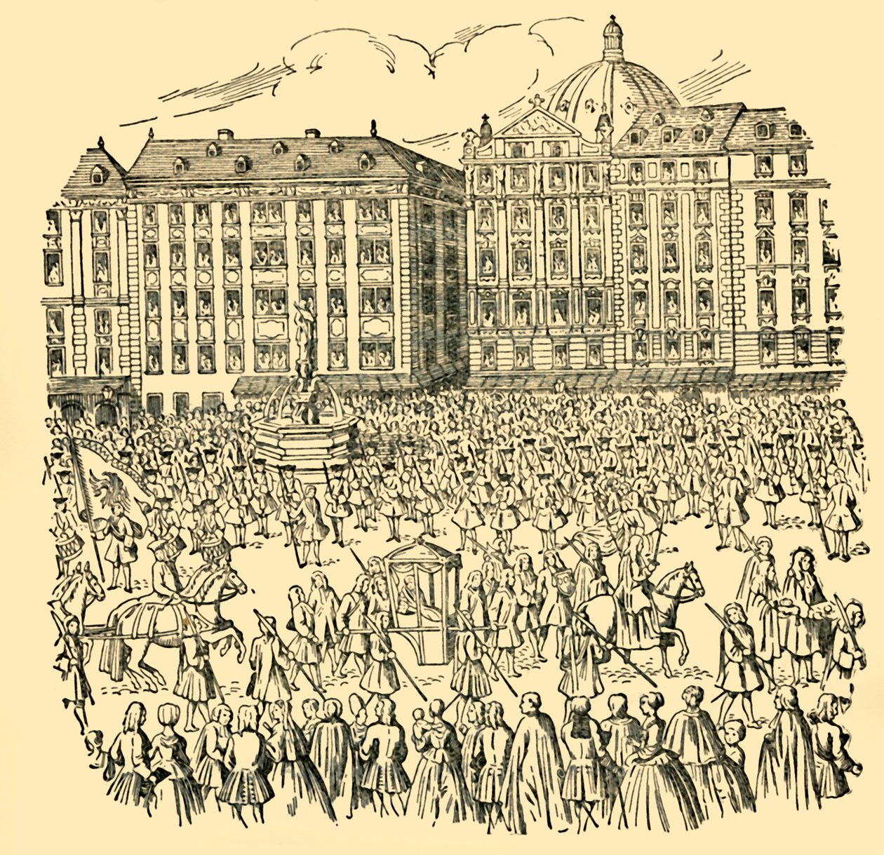 The Great Nobles of Hungary Take the Oath of Loyalty to Maria Theresa in 1740 by Unbekannt