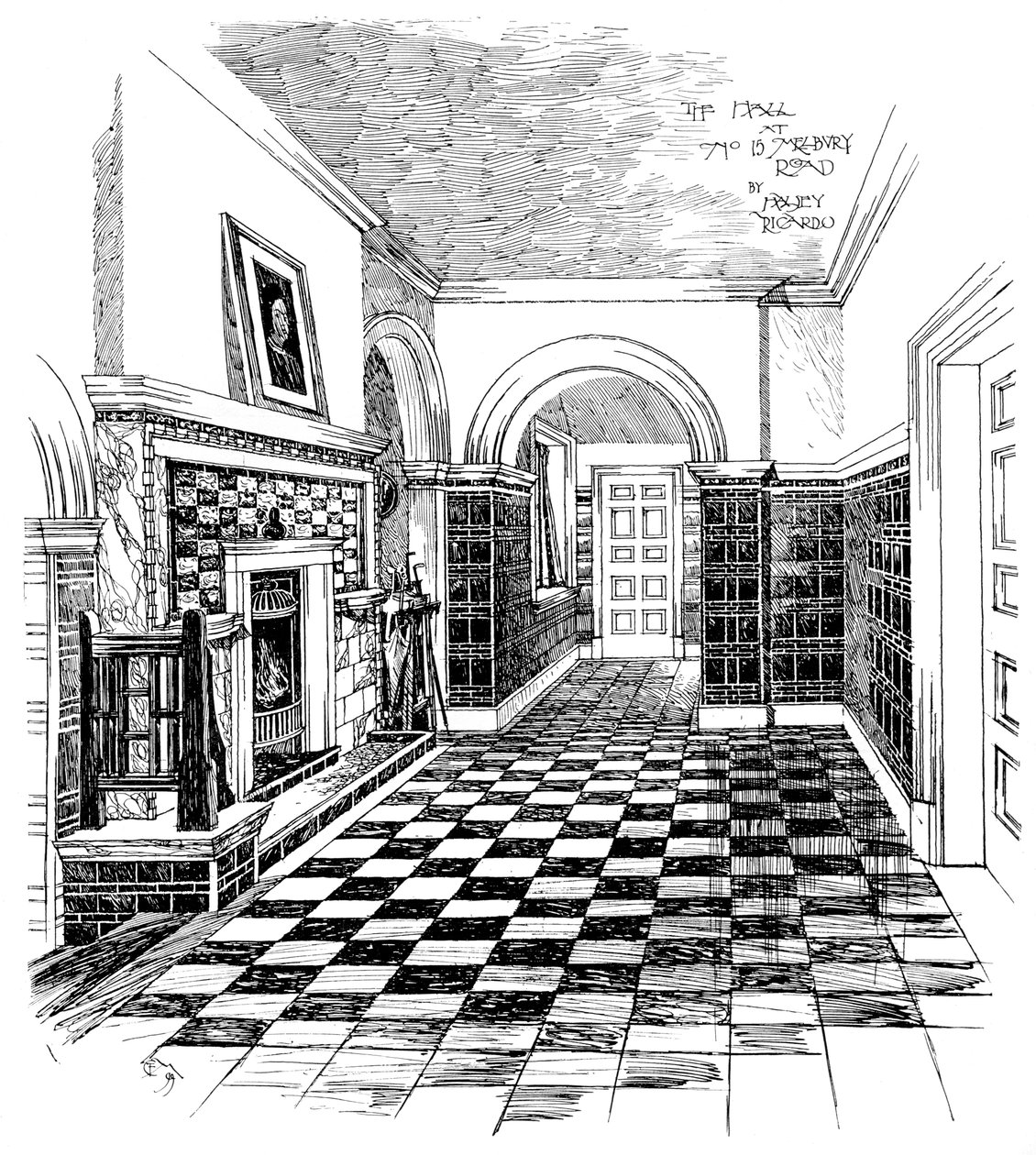 The Hall, 15, Melbury Road, 1899 by Unbekannt
