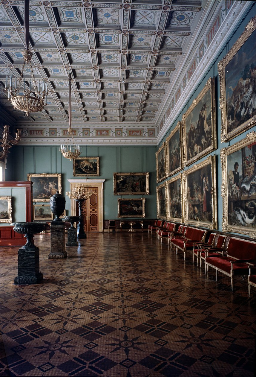 The Hall of Flemish Paintings in the Hermitage by Unbekannt