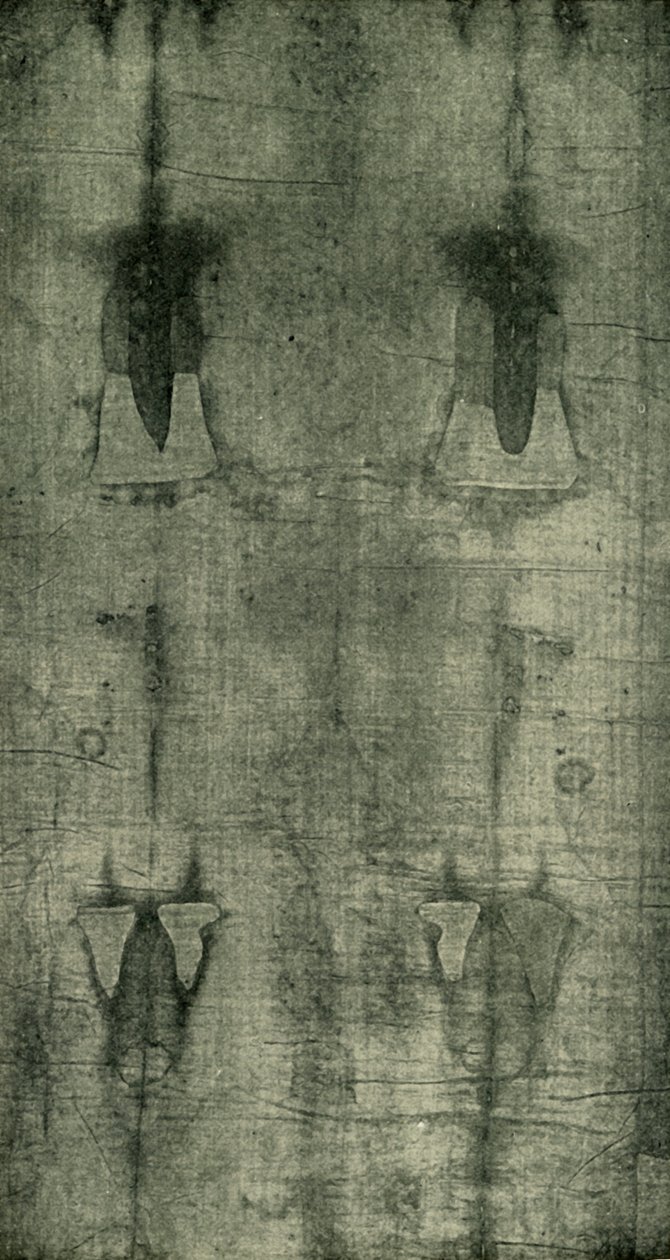The Holy Shroud - Imprint of the Body Seen from Behind by Unbekannt