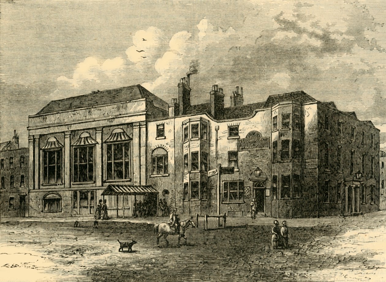 The Horns Tavern, Kennington, in 1820, c1878 by Unbekannt
