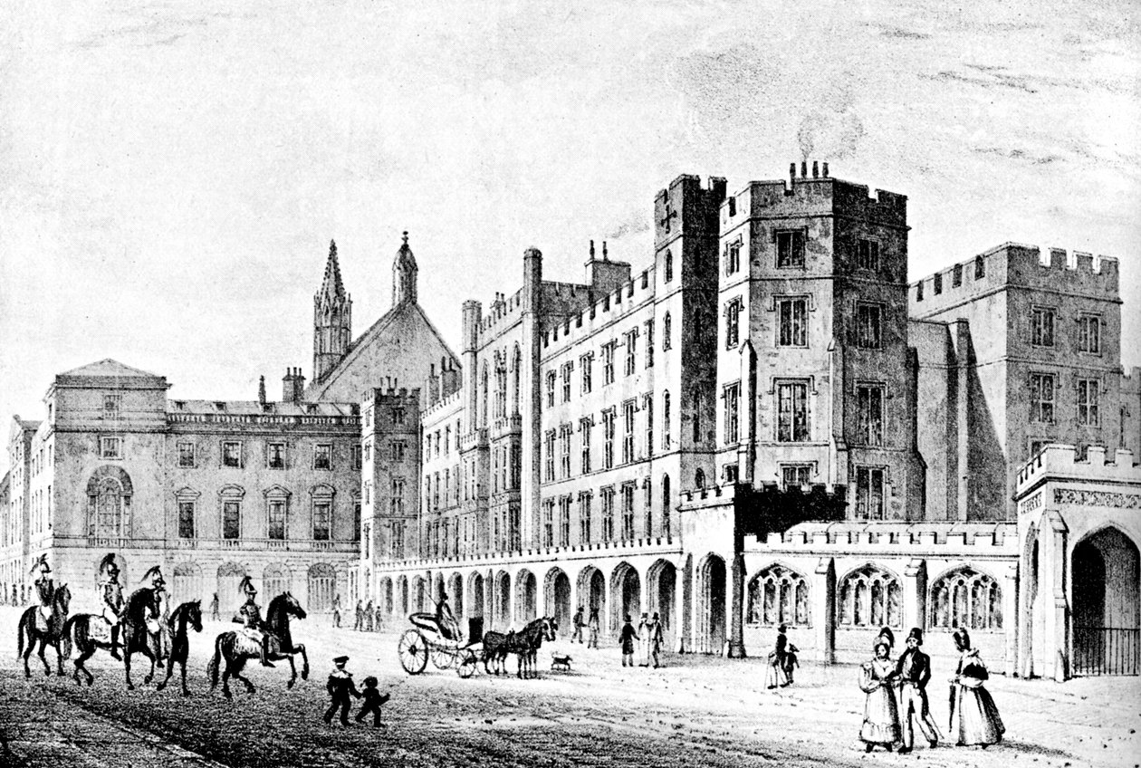 The House of Lords and House of Commons, Westminster, early 19th century by Unbekannt