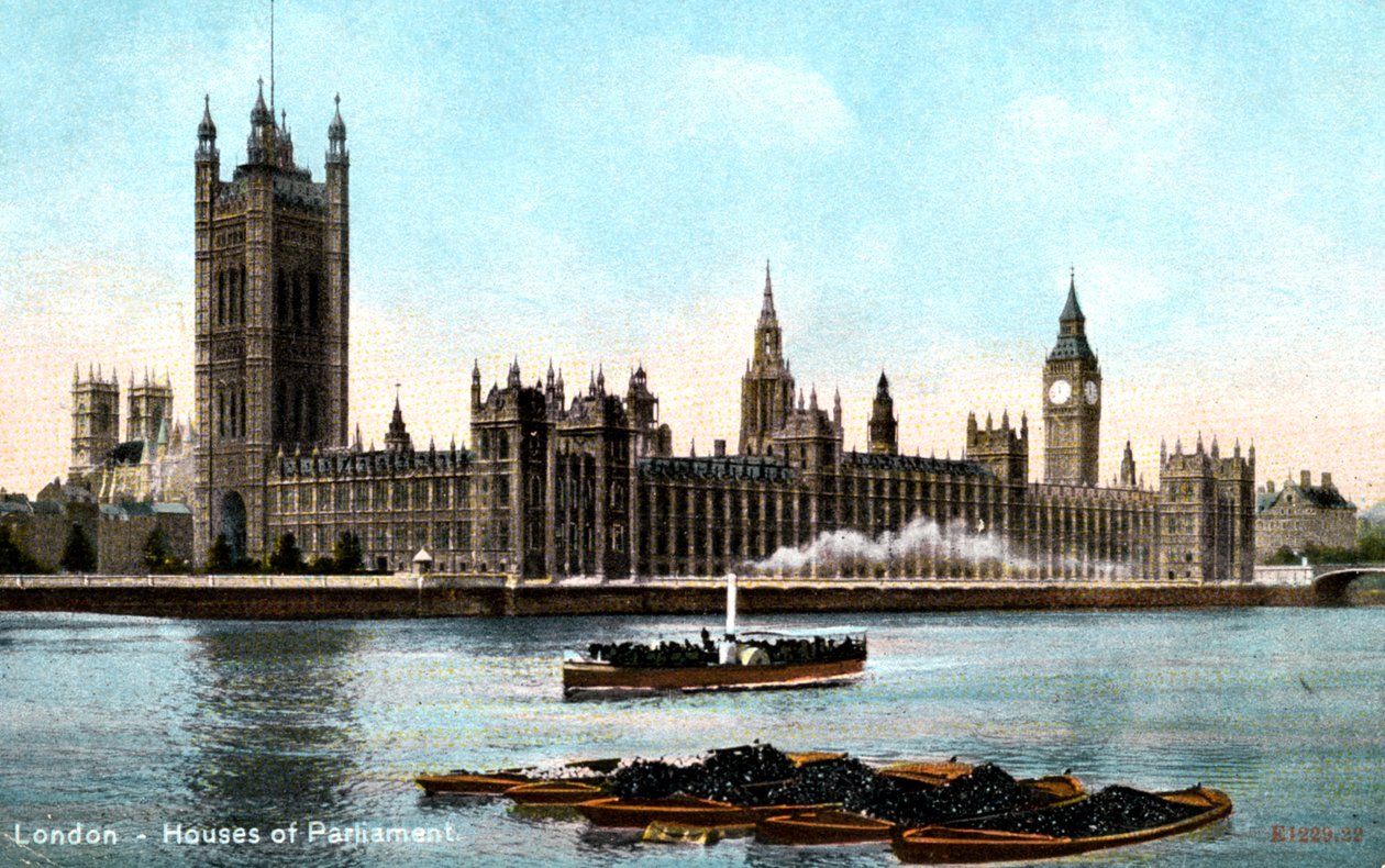 The Houses of Parliament, Westminster, London, early 20th century by Unbekannt