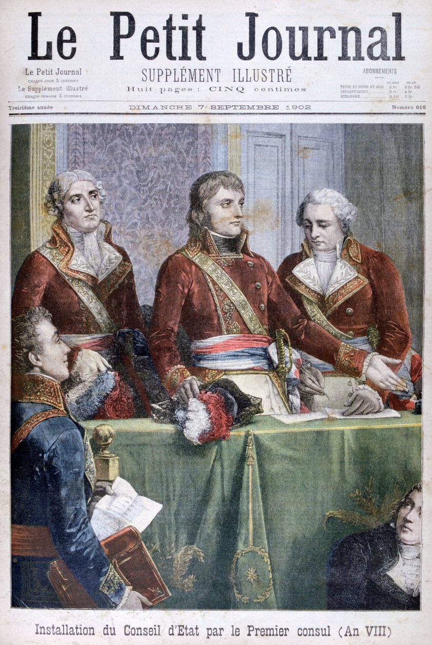 The Installation of the Council of State by the First Consul Napoleon by Unbekannt