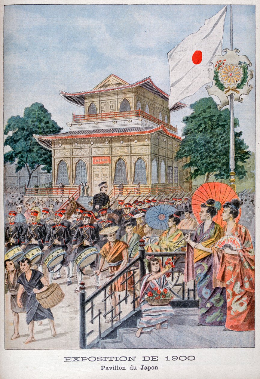 The Japanese pavilion at the Universal Exhibition of 1900, Paris by Unbekannt