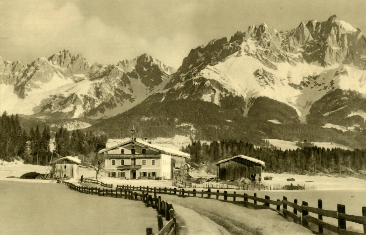The Kaiser Mountains, Oberndorf, Tyrol, Austria by Unbekannt