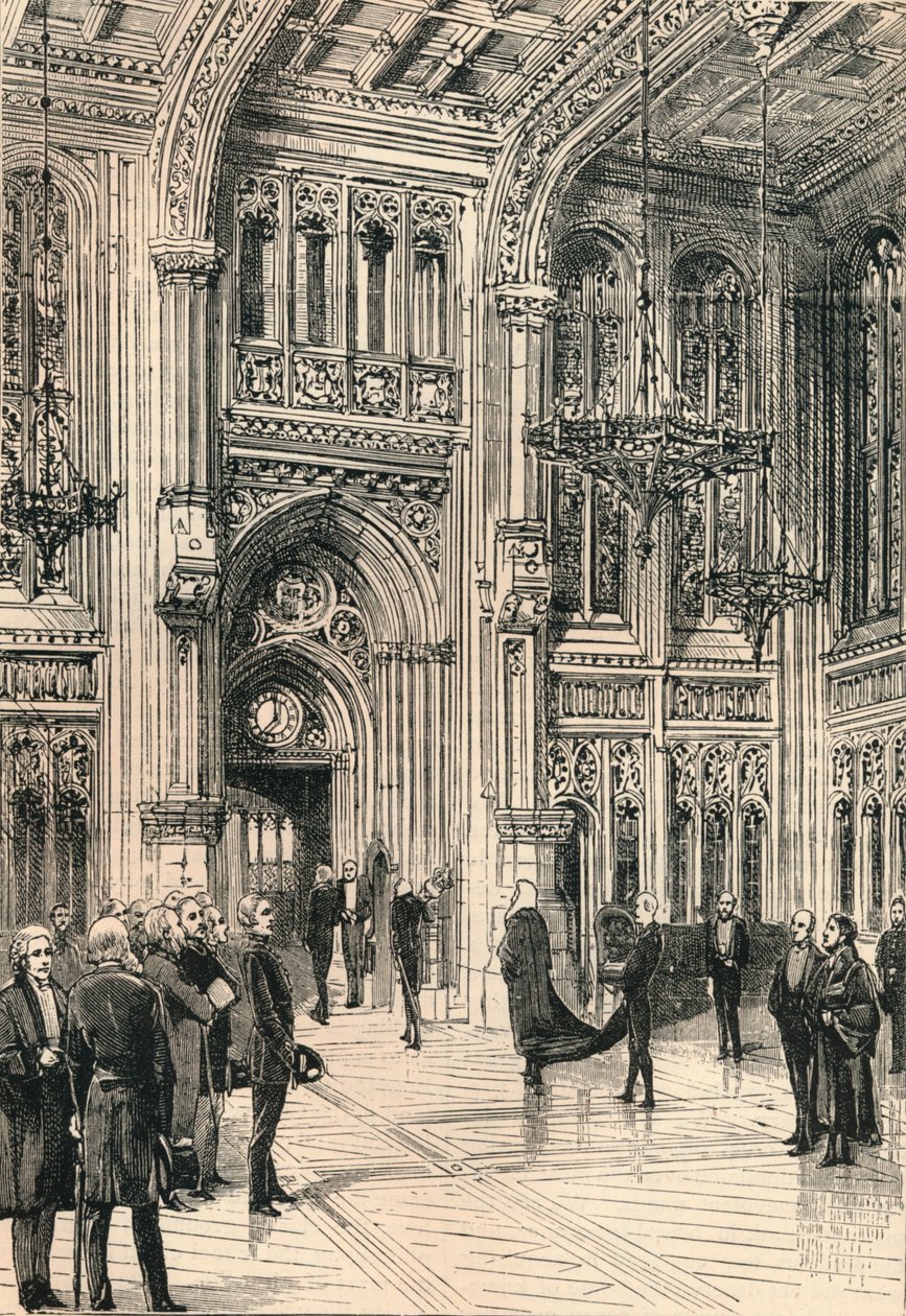 The Lobby of the House of Commons, c1910 by Unbekannt