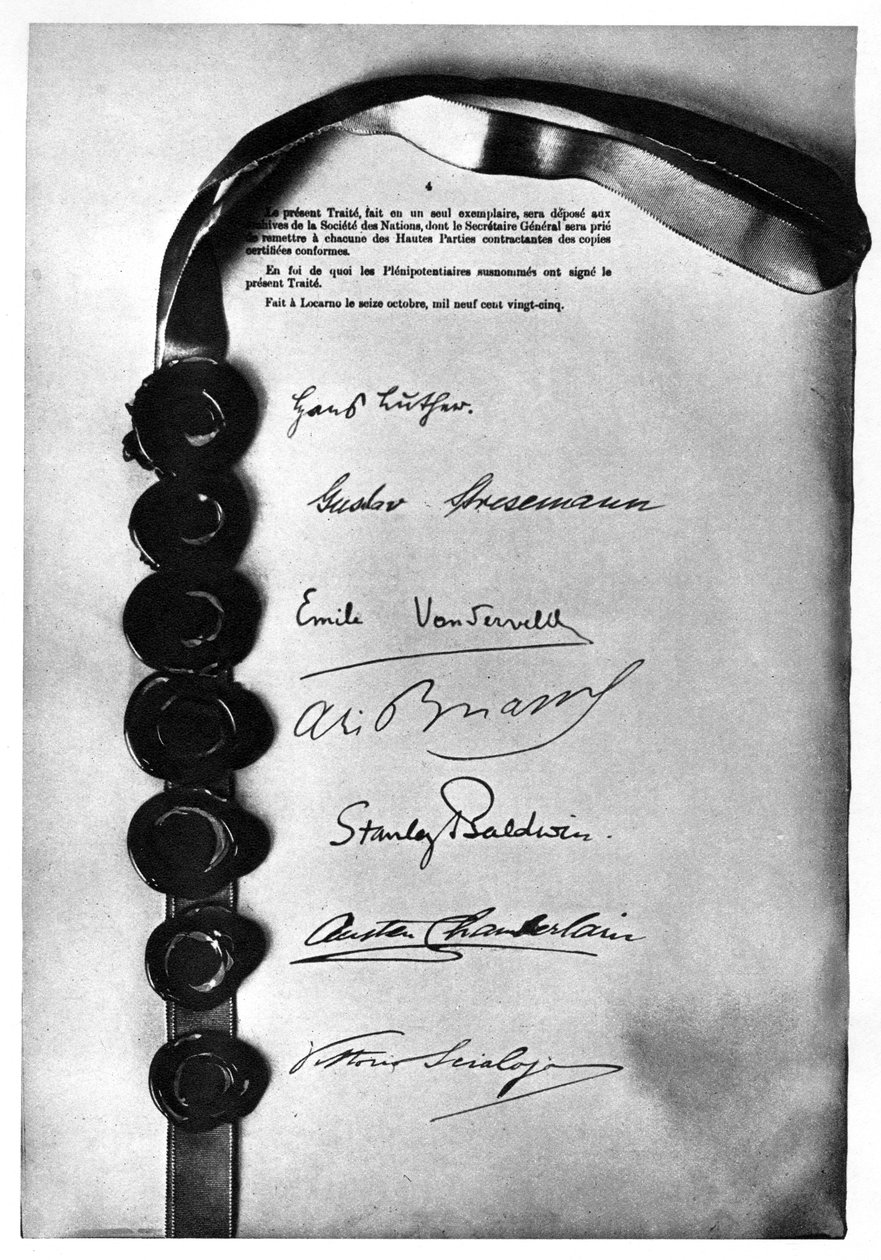 The Locarno Treaty Sealed and Signed in London, 1st December 1925 by Unbekannt