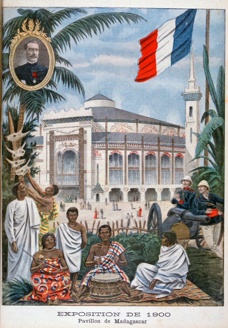 The Madagascan pavilion at the Universal Exhibition of 1900, Paris, 1900 by Unbekannt