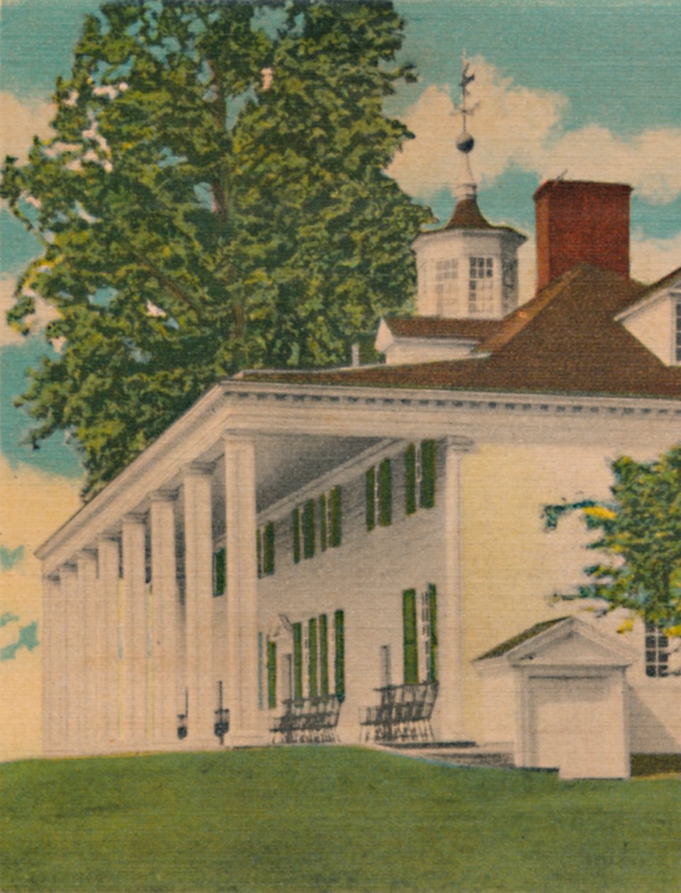 The Mansion, river elevation, 1946 by Unbekannt