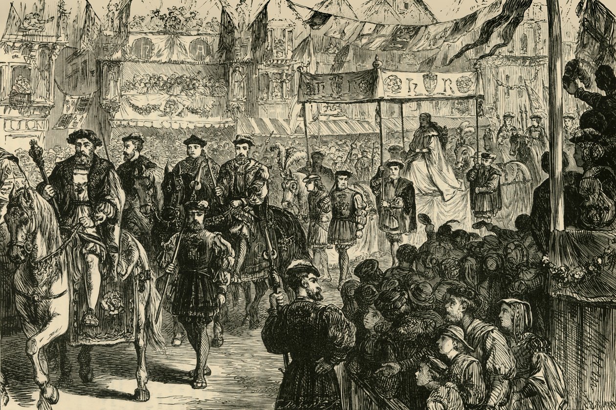 The Marriage Procession of Anne Boleyn by Unbekannt