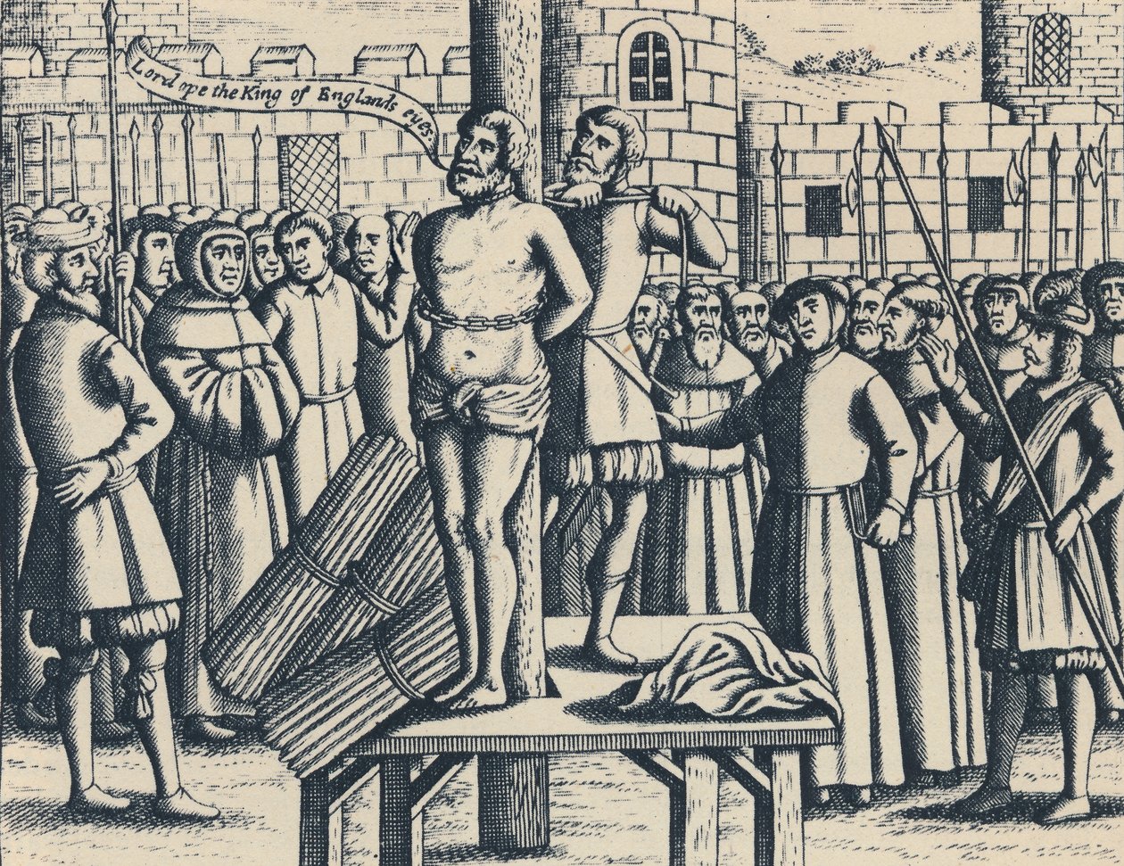The Martyrdom of Master William Tindall in Flanders by Vilvord Castle by Unbekannt