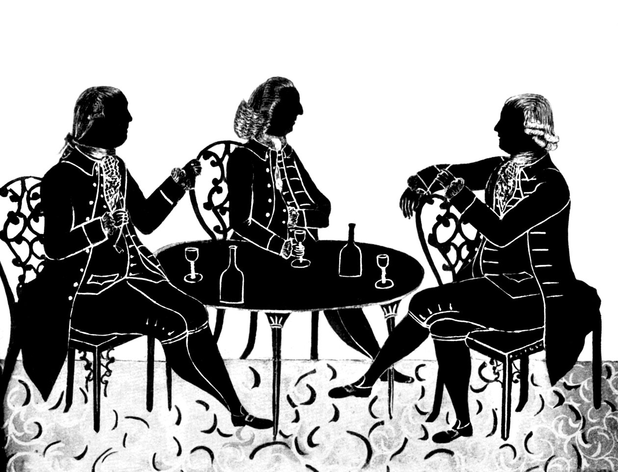 The Messrs Hostayn and the Reverend R. Wood by Unbekannt