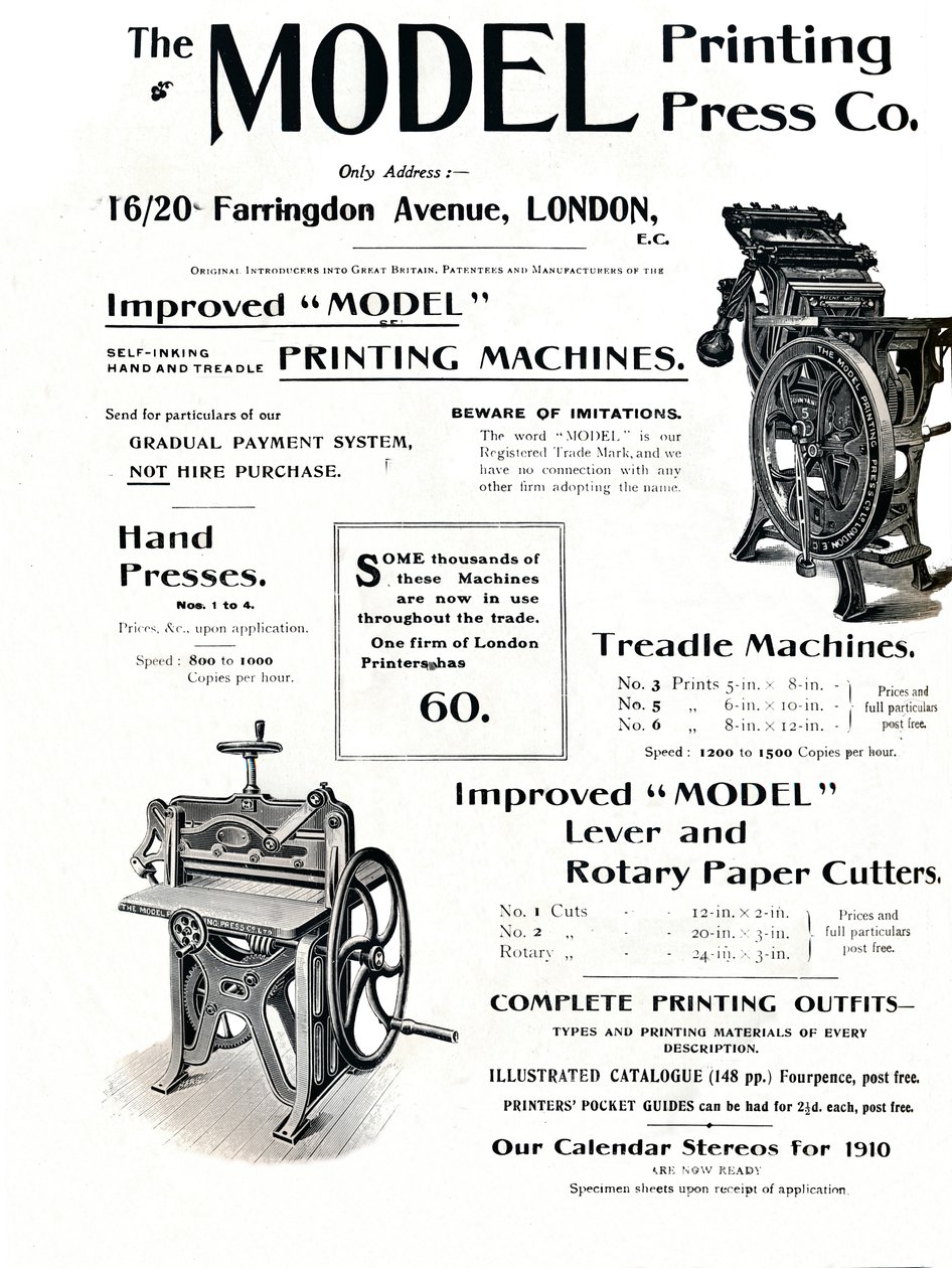 The Model Printing Press Co. by Unbekannt